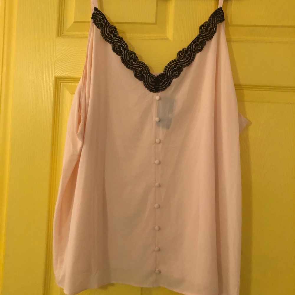 NWT TORRID Lace-trim Camisole Blouse